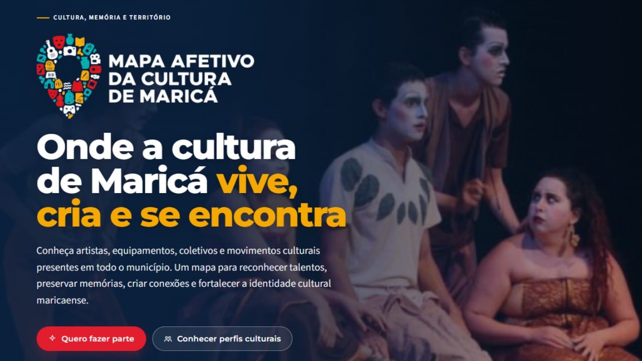 Prefeitura de Maricá cria mapa digital para conectar artistas e espaços culturais