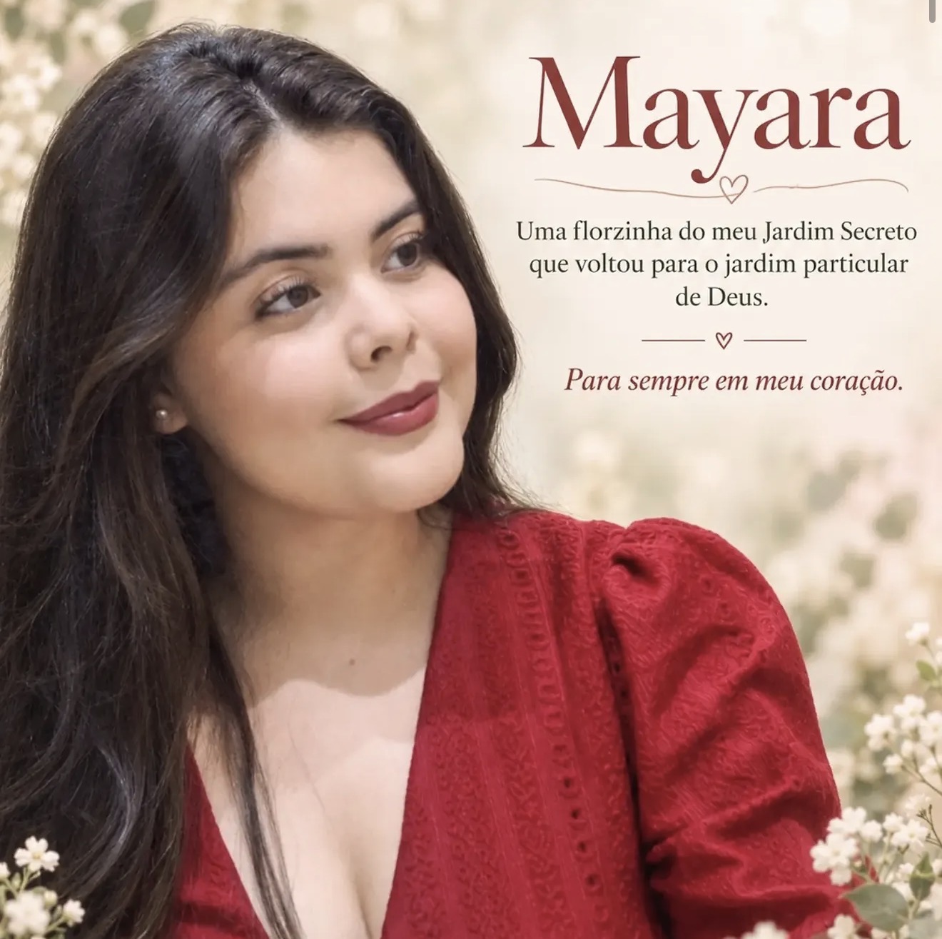 Família informa local e horário do velório e sepultamento de Mayara