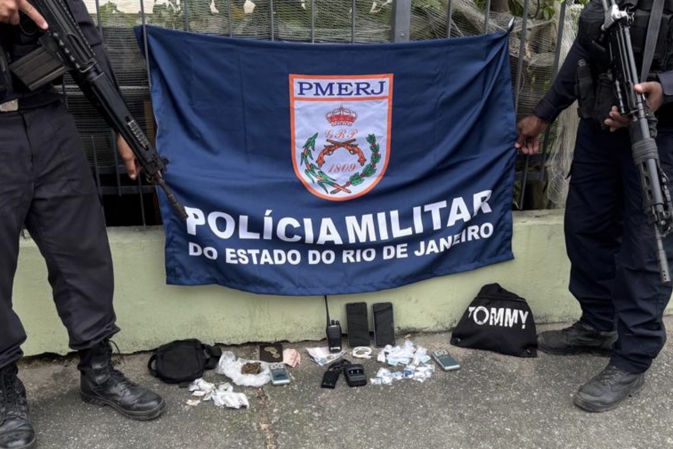 Três são presos com drogas durante ação do 12º BPM em Santa Rosa, Niterói