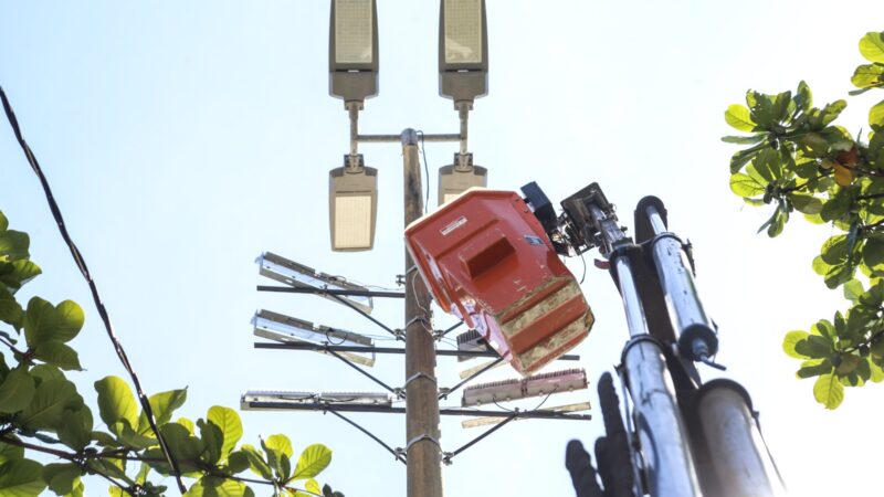 Prefeitura de Niterói substitui postes de iluminação pública na orla das praias das Flechas e Boa Viagem