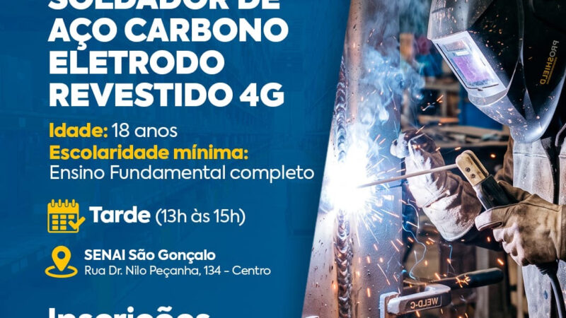 São Gonçalo abre inscrições para mais um curso profissionalizante