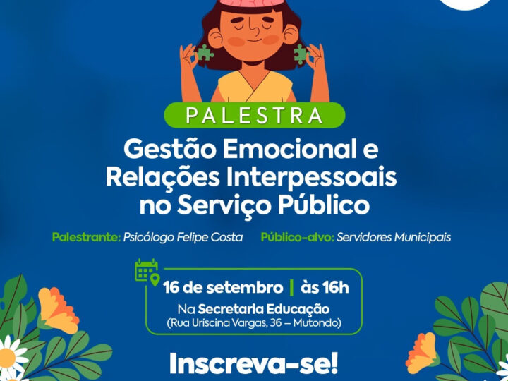 Funasg realiza palestra com foco na gestão emocional para servidores municipais