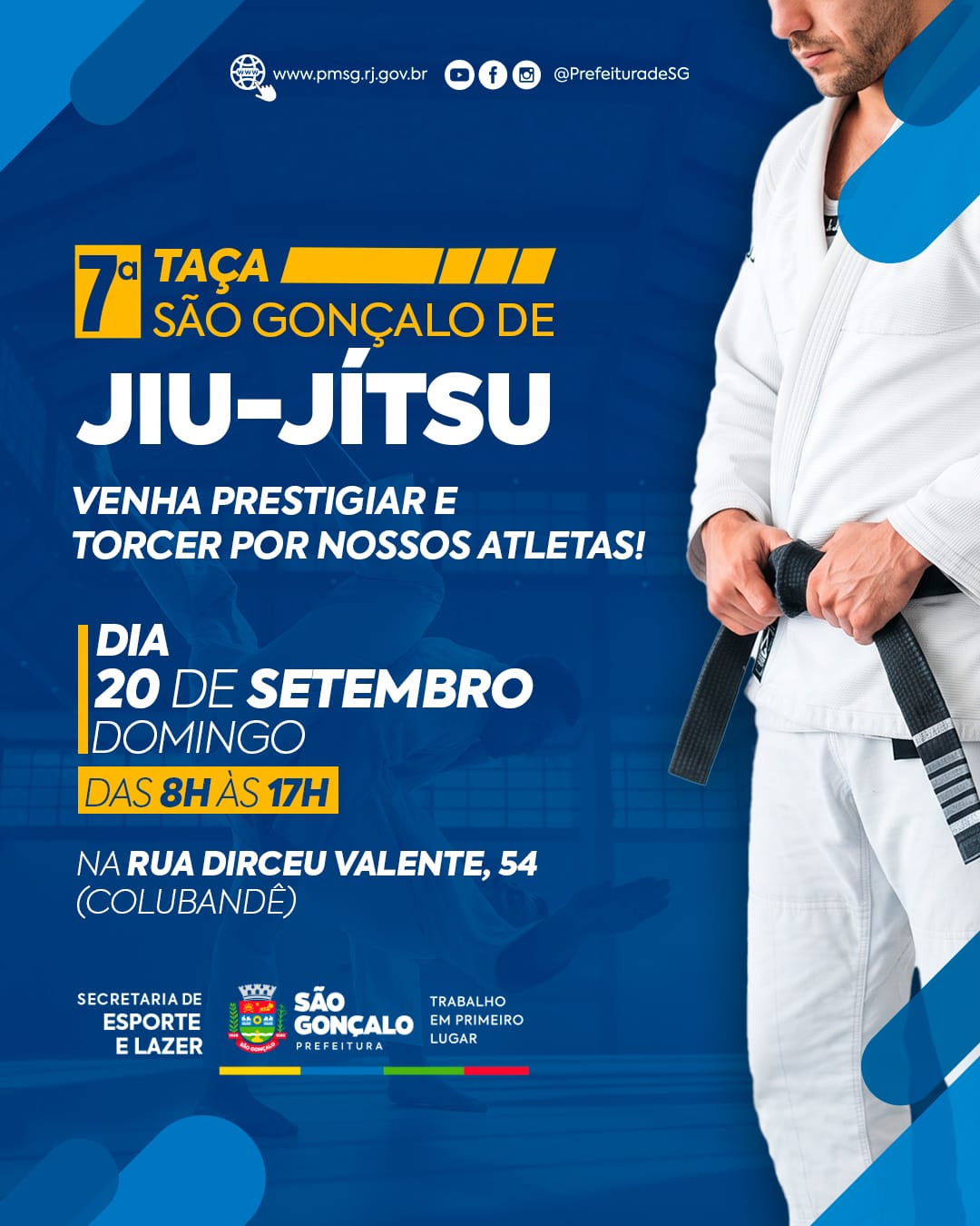 São Gonçalo realiza competição de Jiu-jítsu neste domingo 