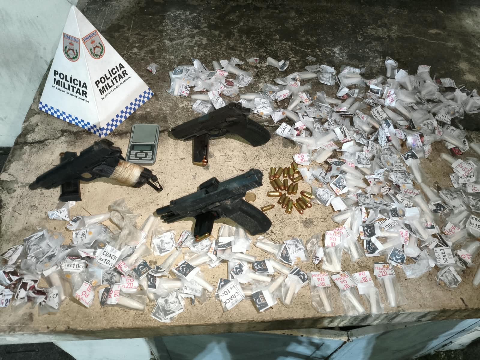 Confronto com o 35º BPM termina com três suspeitos baleados e três pistolas apreendidas em Itabora