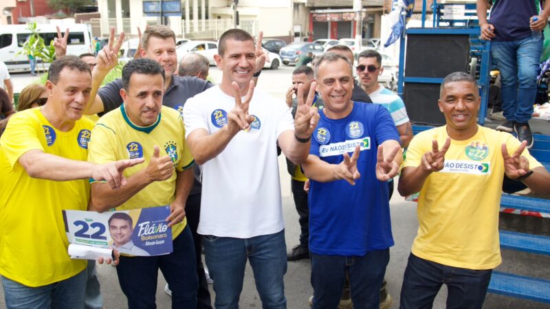 No Sul Fluminense, Douglas Ruas agradece os votos recebidos e faz série de carreatas por Flávio Bolsonaro