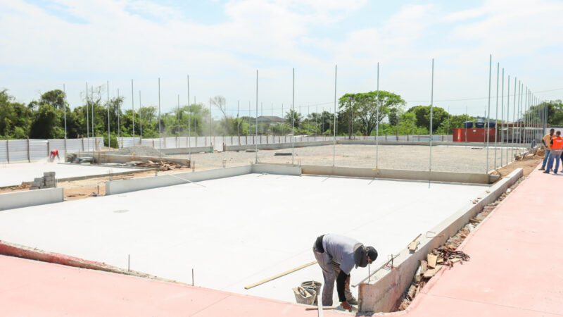 Novo complexo esportivo no Jardim Bom Retiro começa a tomar forma