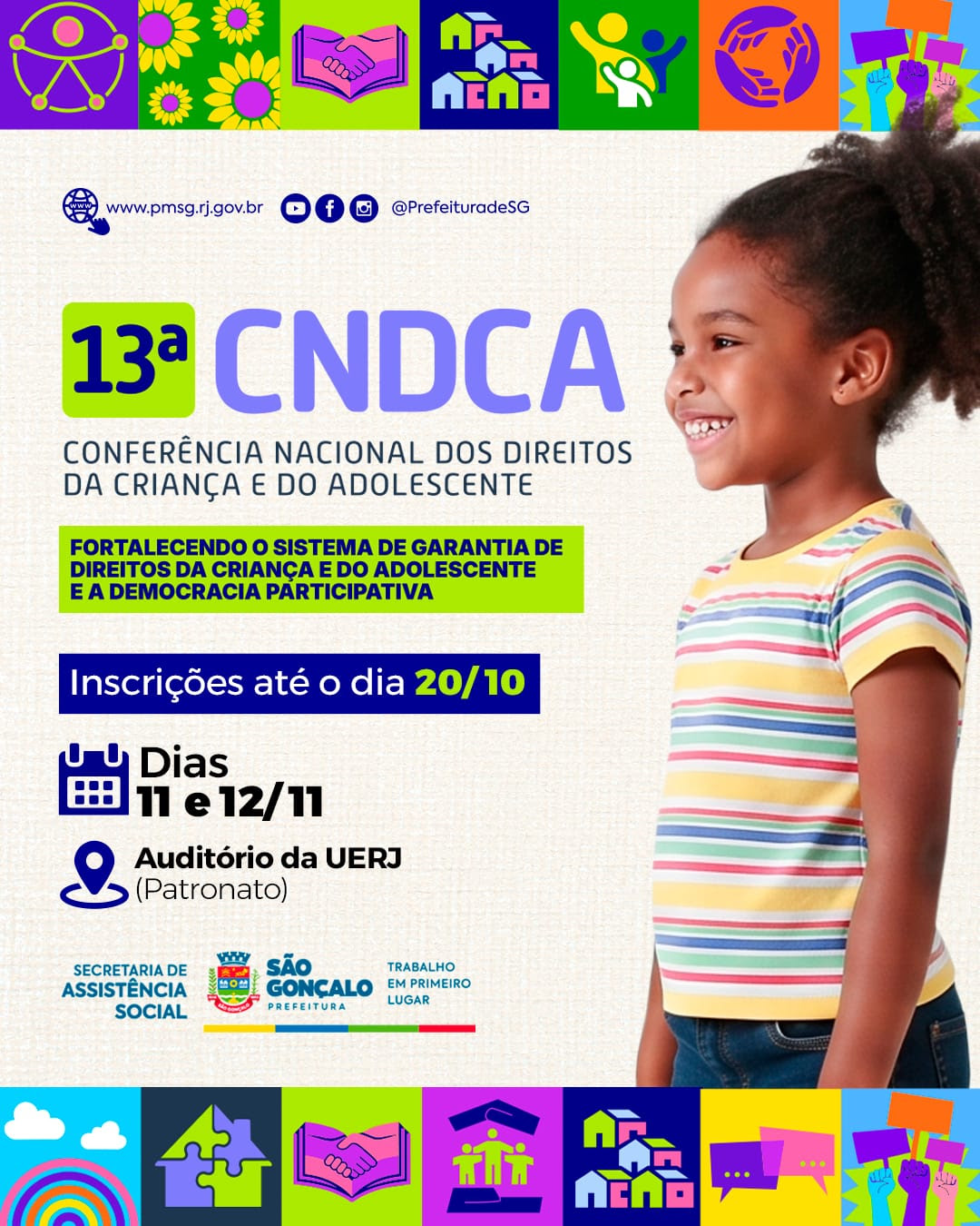 São Gonçalo inscreve para 13ª Conferência dos Direitos da Criança e do Adolescente