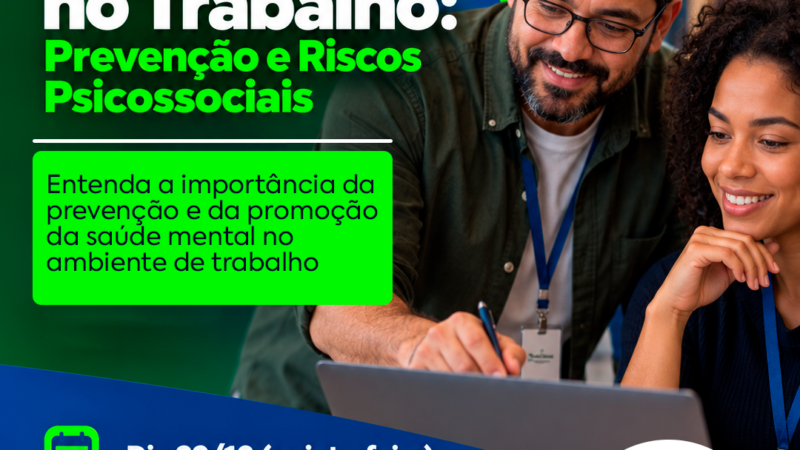 Funasg inscreve para palestra sobre saúde mental no trabalho